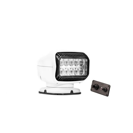 Golight GT LED Perm Mount w Hardwired DashMount Remote Wht